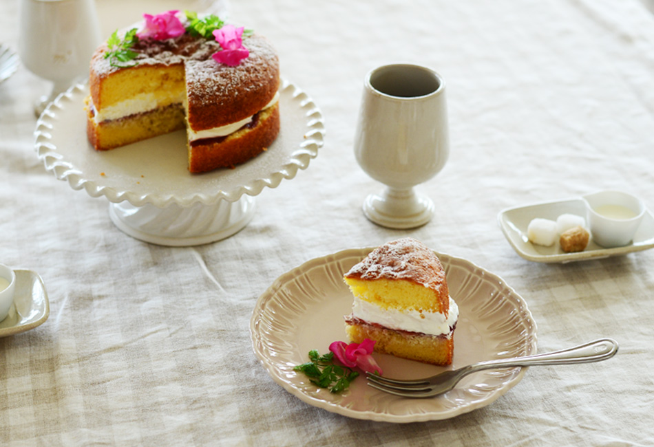 ヴィクトリアケーキ✕シャルム プレート